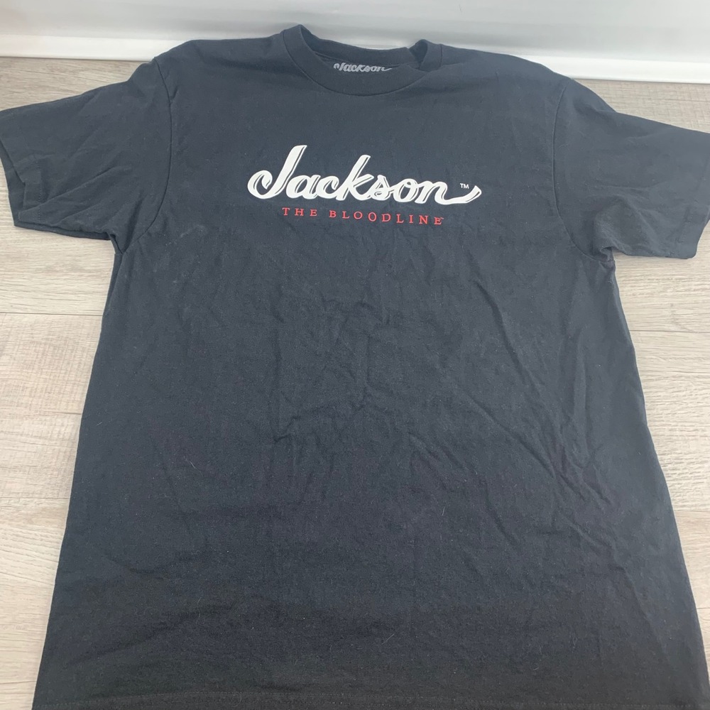 Jackson The Bloodline Mens Graphic T-Shirt Black Large Cotton Short Sleeve Tee